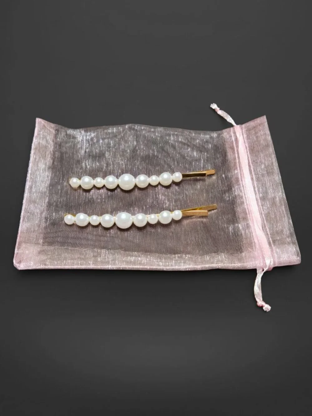 Pearl Gold Bobby Pins Hair Accessories V1